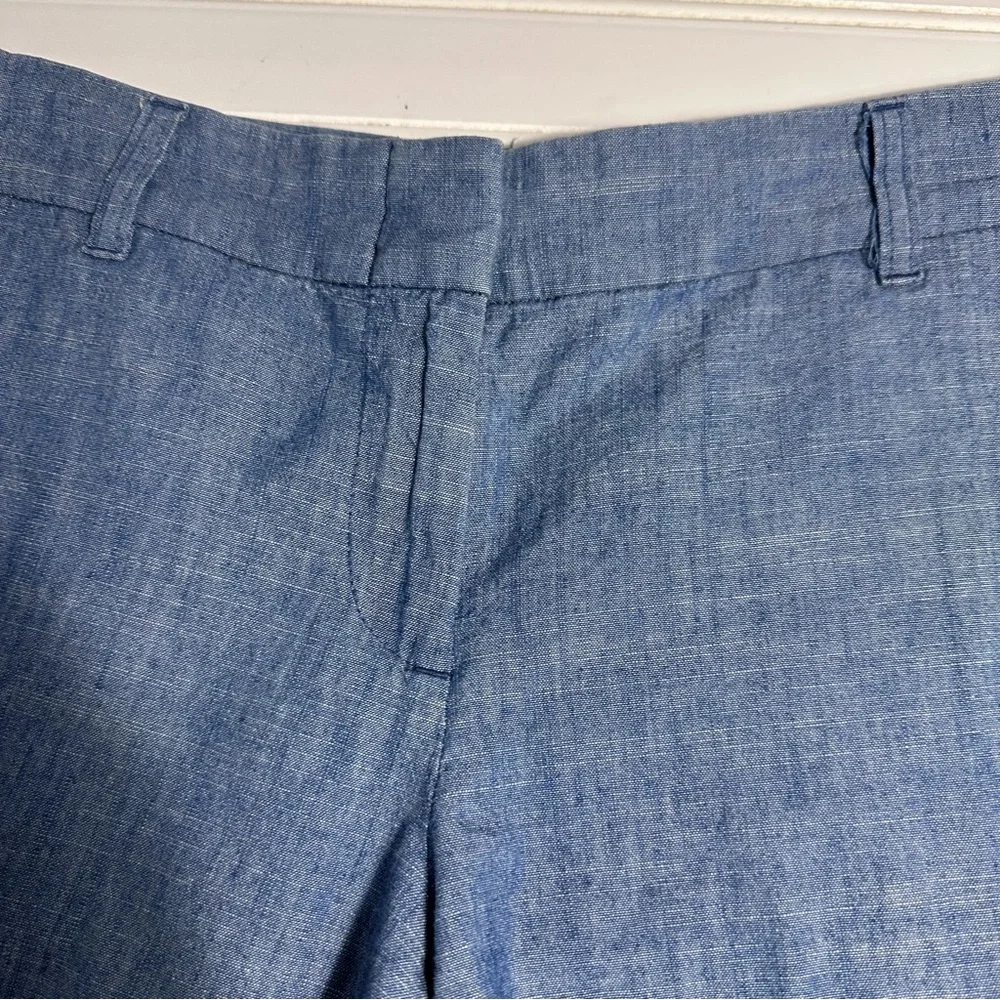 J Crew NWOT blue chambray shorts women’s 6